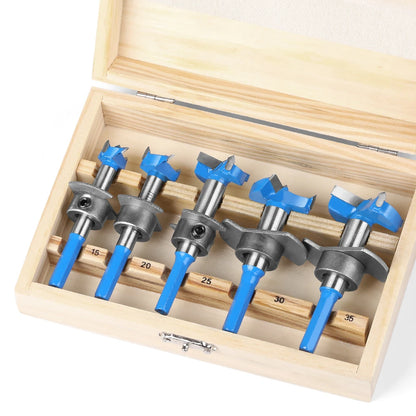 15mm-35mm Cobalt Steel Forstner Drill Bit Set