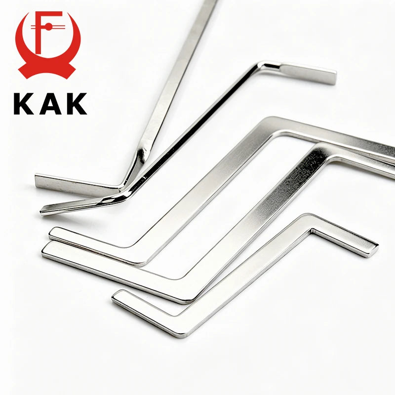 KAK High Quality Practical Locksmith Tool 5 pieces/kit Replacement Turning Tool Double Head Tension Wrench Tool Hardware