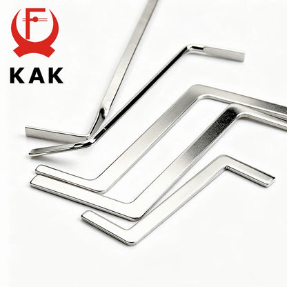 KAK High Quality Practical Locksmith Tool 5 pieces/kit Replacement Turning Tool Double Head Tension Wrench Tool Hardware