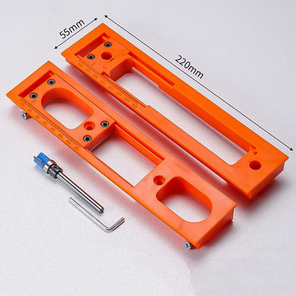 1Pc Hinge Mortise Template Invisible Hinge Router Guide Template for Hidden Door Hinge Installation Kit