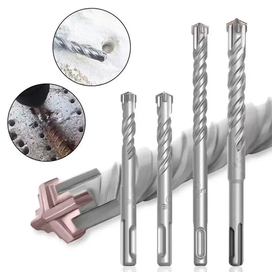 1Pcs 5/6/7/8/10/12mm Concrete SDS Plus Drill Bit 110mm 160mm 4 Cutters Electric Hammer Drill Bit Cross Tips Round Shank