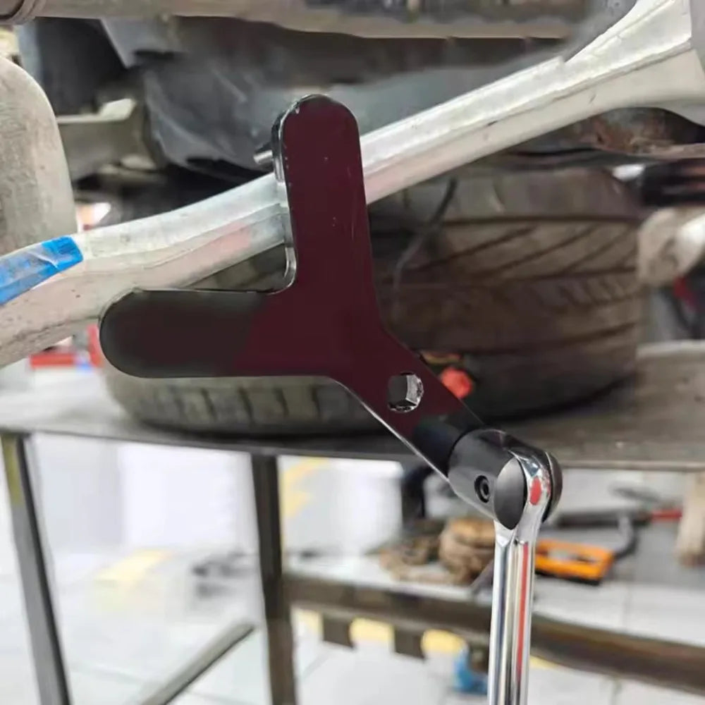 1Set Car Lower Control Arm Prying Tool Pry Bar Wrench for 1/2 Ratchet Open-end Wrench Half Shaft Drive Shaft Disassembly Tool