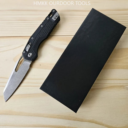 Folding Black Knife 8Cr13Mov Folding Pocket Knife, Ergonomic Nylon Fiber Handle EDC Tool for Outdoor Camping, Hiking Knife