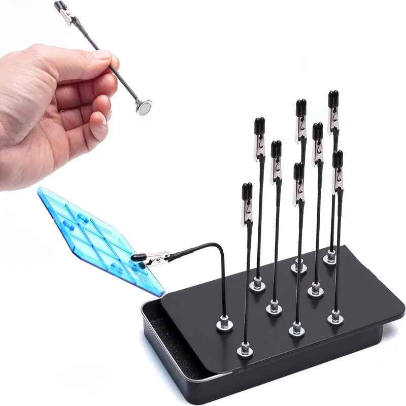 Multi functional universal clamp crocodile clamp arm PCB circuit board soldering fixture magnetic suction auxiliary bracket