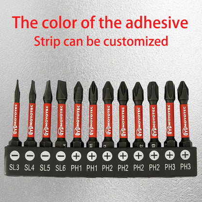 12/24 Pieces of Ph/Sl High-Strength Impact-Resistant Screwdriver Bit Set, 25/50mm S2 Alloy Steel with Strong Magnetism, Suitable for Power Tools
