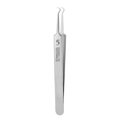 German Ultra-fine No. 5 Cell Pimples Blackhead Clip Tweezers Beauty Salon Special Scraping & Closing Artifact Acne Needle Tool