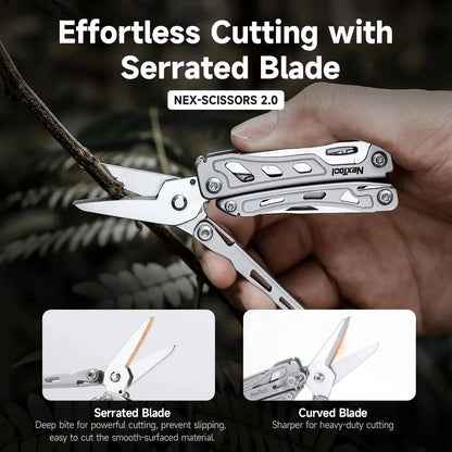 NexTool Keychain Mini Flagship F12 Folding Multi Tool 13 In 1 Screwdriver Pliers File Ruler Bottle Opener Scissors EDC Hand Tool