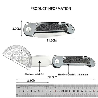 LUDT Gen III Quick-Open Folding Knife Jungle Adventure Tool EDC Outdoor Camping Fishing Cutting Knife Gift for Men