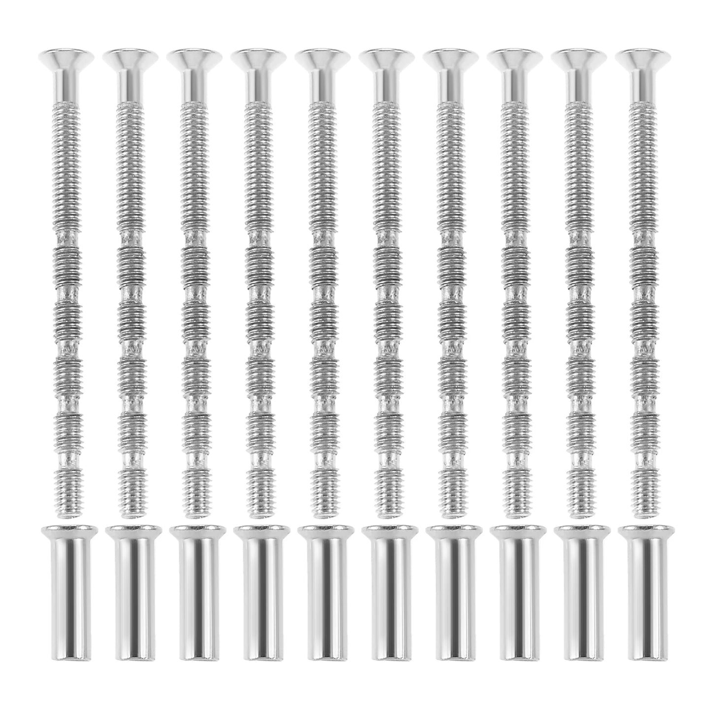10 Set Door Handle Screw Knob Hardware Lever Handle Screws Connecting Flat Countersunk Head Fixing M4x16 Cross Sleeve M4x60 Bolt