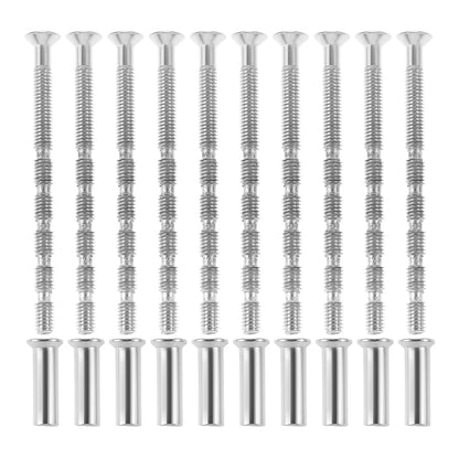 10 Set Door Handle Screw Knob Hardware Lever Handle Screws Connecting Flat Countersunk Head Fixing M4x16 Cross Sleeve M4x60 Bolt