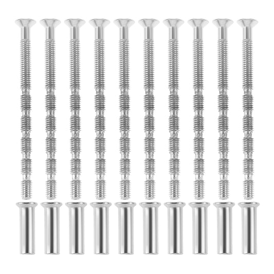 10 Set Door Handle Screw Knob Hardware Lever Handle Screws Connecting Flat Countersunk Head Fixing M4x16 Cross Sleeve M4x60 Bolt
