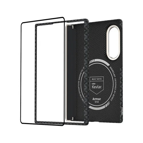 Benks ArmorGrid Air for Samsung Z Fold 8 Black Case Front Frame Built with Kevlar Hinge Protection Screen Protector Ultra Slim