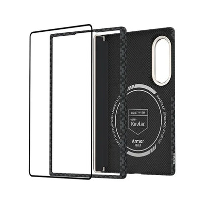 Benks ArmorGrid Air for Samsung Z Fold 8 Black Case Front Frame Built with Kevlar Hinge Protection Screen Protector Ultra Slim
