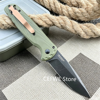 Premium BM 4300BK-02 CLA EDC Pocket Folding Knife D2 Steel Non-slip G10 Handle with Clip Daily Carry EDC Outdoor Camping Gear