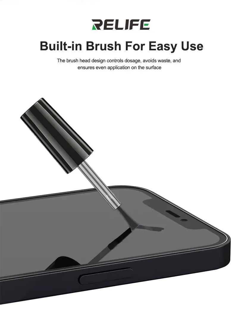 RELIFE G-22 18ml Double-sided Adhesive Primer Built-in Brush Threaded Mouth for Phone Frame Car Plastic Glass Repair