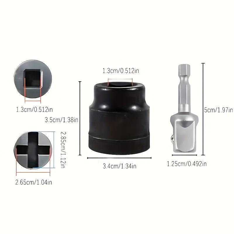 Car Jack Special Socket Wrench, Electric Drill Power Wrench for Easy Removal Tool with Lifting Assistance, Home Car Repair Tool
