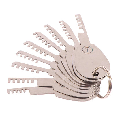 HUK  Tools Stainless Steel Comb Lock 9in1 Full Set Repair Tool