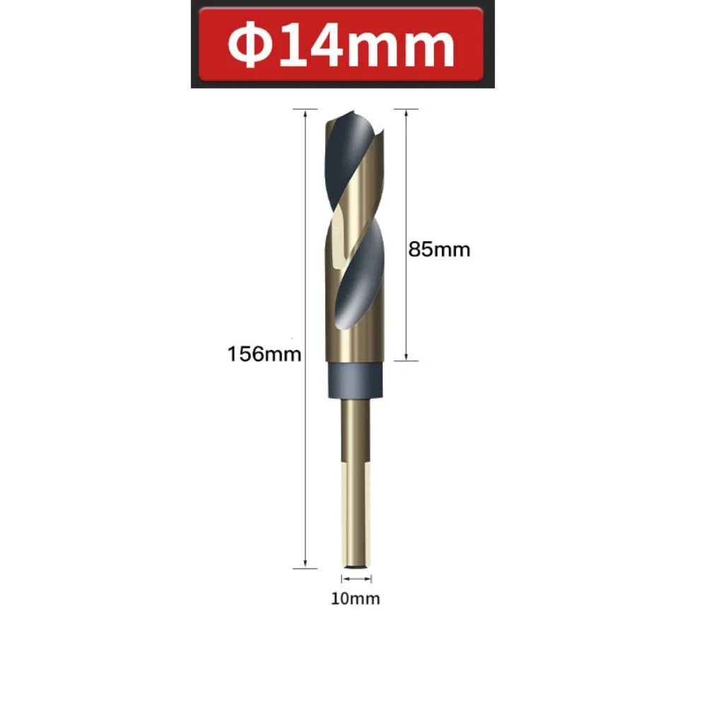 Portable 12mm-20mm Twist Drill HSS Spiral Cobalt Drill Bit Durable Round Shank Reduced Shank Drills