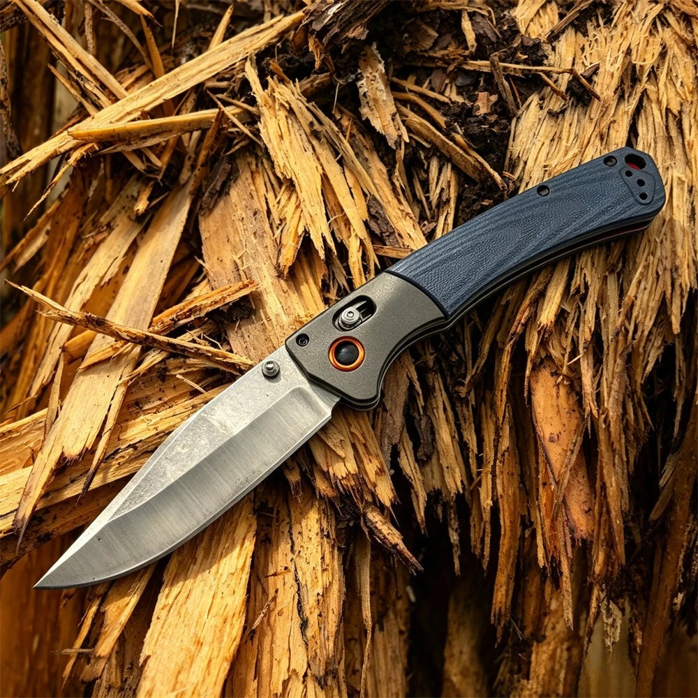 BM 15080 Folding Axis Lock Knife Portable Folding Knife, Essential Small Knife Camping, Multi-functional Portable Folding Knife