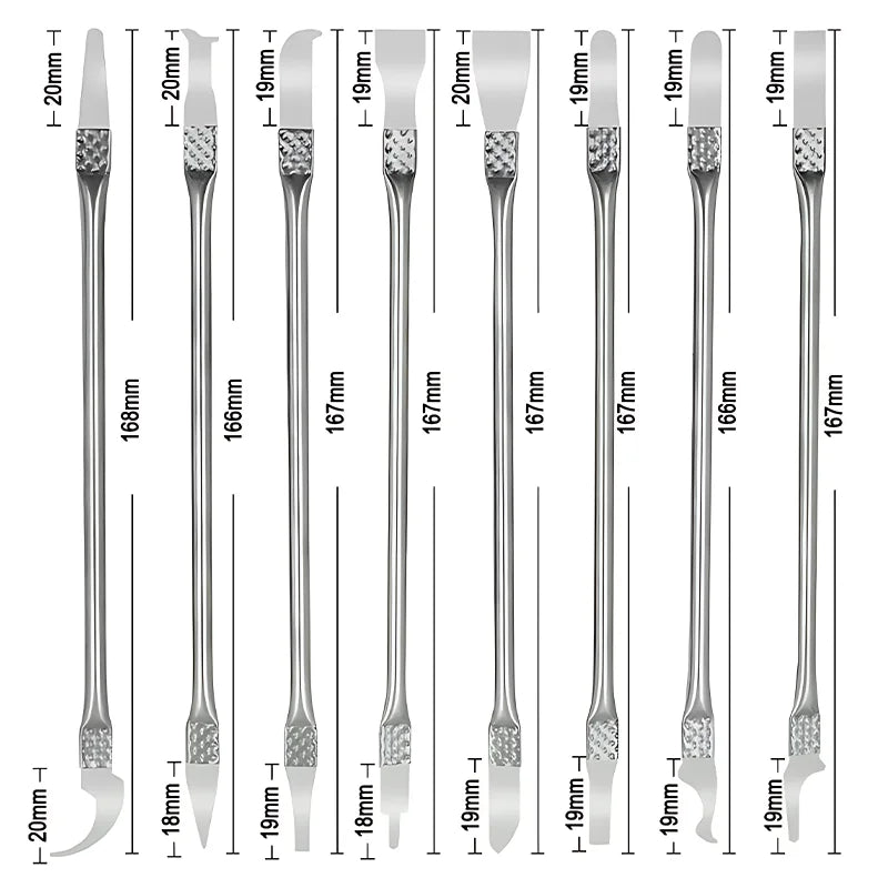 8pcs Multifunctional CPU Pry Knife Mobile Phone Computer Chip Disassembly Electronics Repair Tools