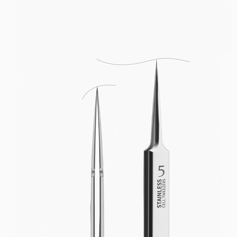 German Ultra-Fine No. 5 Cell Pimple Blackhead Tweezers Beauty Salon Scraping Closing Tool Acne Needle Artifact