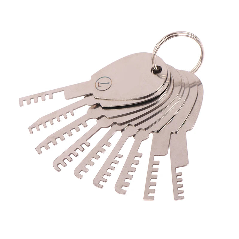 HUK  Tools Stainless Steel Comb Lock 9in1 Full Set Repair Tool