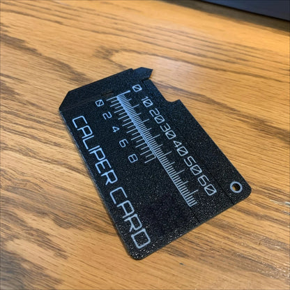 0-80mm High Precision Card Type Vernier Caliper 3D Printing Lightweight Scratch Resistant PLA Portable Caliper Card DIY Model