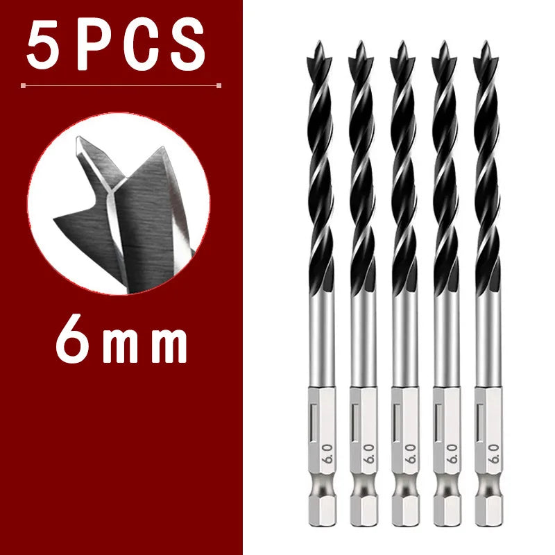 3/5/7PCS 3-10mm Wood Drill Bit Set High Carbon Steel