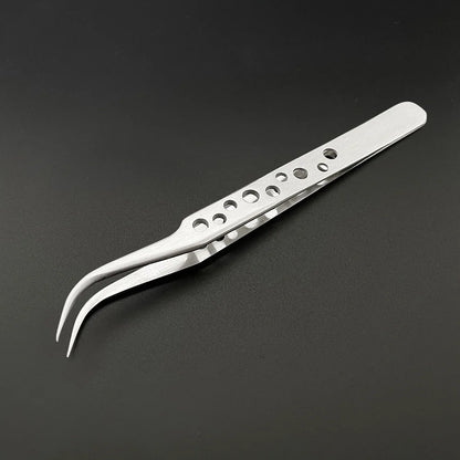 Electronics Industrial Tweezers Precision Anti-static Curved Straight Tip Stainless Forceps Phone Repair Hand Tool sets