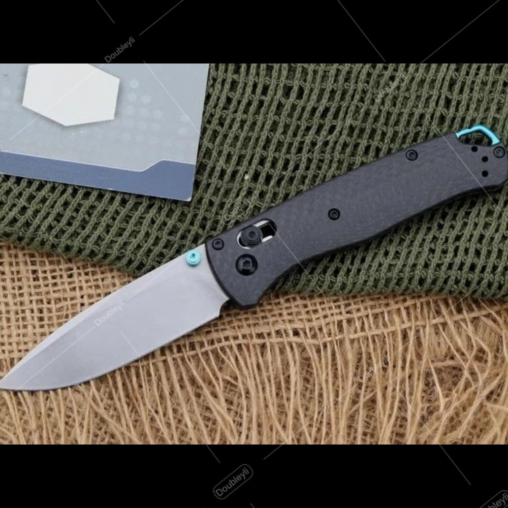 Multi-style Lightweight Folding Knife Ideal Gift for Men Outdoor Adventures Hiking Camping Casual Use - BM 535 Damascus Steel Knife Carbon Fiber Handle