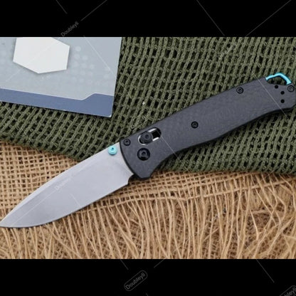 Multi-style Lightweight Folding Knife Ideal Gift for Men Outdoor Adventures Hiking Camping Casual Use - BM 535 Damascus Steel Knife Carbon Fiber Handle