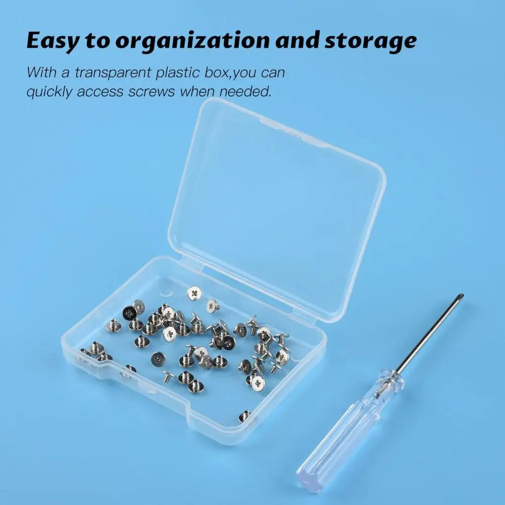 50PCS Flat-head Phillips M.2 SSD Mounting Screws Carbon Steel Universal Screwdriver Screw Set Boxed