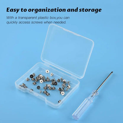 50PCS Flat-head Phillips M.2 SSD Mounting Screws Carbon Steel Universal Screwdriver Screw Set Boxed