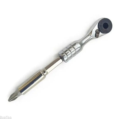 1/4 Inch 60 Tooth Mini Ratchet Wrench Portable Manual Hardware Tool High Efficiency for Narrow Space Equipment Maintenance