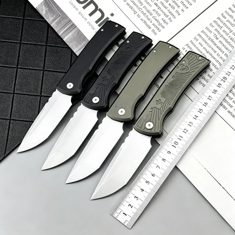 High-Quality 229 Pocket Folding Knife with D2 Blade and T6 Aluminum Handle—EDC, Camping, Outdoor, Pocket Knife for Exploration, Cutting, Mountaineering, Rescue, Fishing, Hiking, and More—Multipurpose Tool and Gift