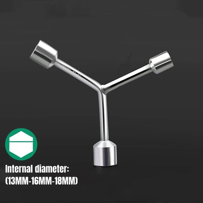 Household Triangular Socket Wrench Pragmatic Y-type Tri-fork Wrench Three-prong Wrench Bicycle Household Disassembly Repair Tool