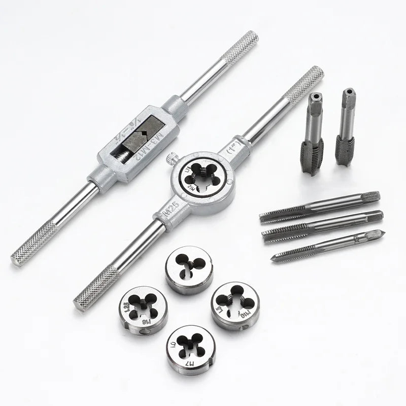 12/20/40 pcs Tap Die Kits Faucet and Mold Set Steel Wire Cone Mold Set for Cutting External & Internal Threads Hardware Tools