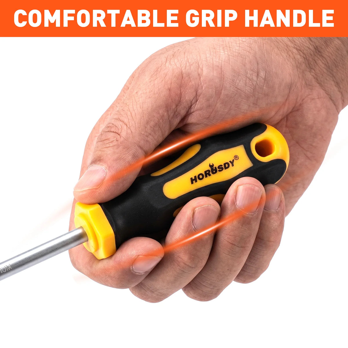 HORUSDY 11-Piece Magnetic Screwdriver Set Phillips Flat Head Tip with Magnetizer