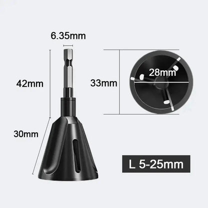 Deburring External Chamfer Tool Tungsten Carbide Blade Bolt Thread Repair Burr Removal for Metal Chamfer Bit With Hex Shank