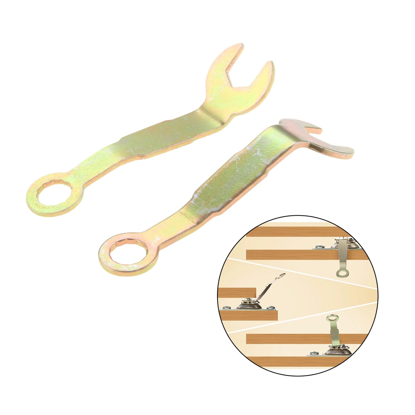 2Pcs/set 3/8" Pocket Door Wrench Adjustment Wrench Closet Door Tool for Home Hardware Repair Pivot Adjustment Wrench Hand Tools