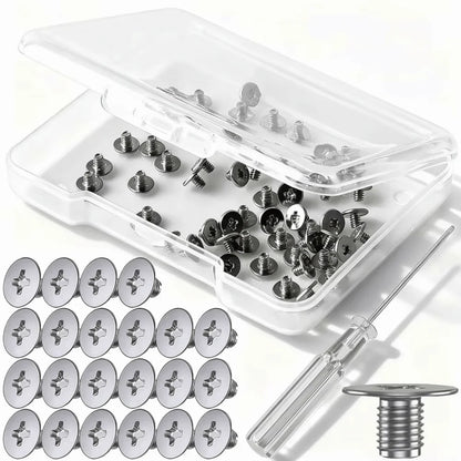 50PCS Flat-head Phillips M.2 SSD Mounting Screws Carbon Steel Universal Screwdriver Screw Set Boxed