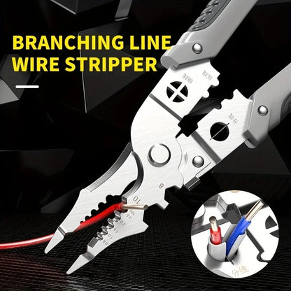 Multifunctional Wire Stripper, Electrician Crimping & Cutting Pliers, Universal Hardware Tool