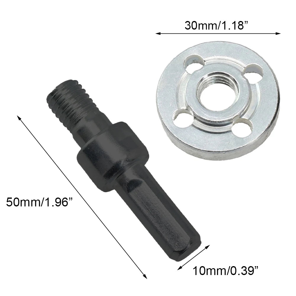 1 Set 10mm Electric Drill To Angle Grinder Adapter Connecting Rod Steel Conversion Tool For Cordless Drills Cutting Discs