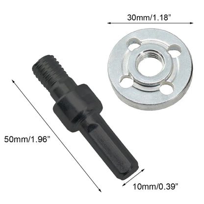 1 Set 10mm Electric Drill To Angle Grinder Adapter Connecting Rod Steel Conversion Tool For Cordless Drills Cutting Discs