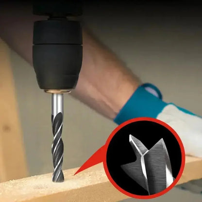 8PCS-3/4/5/6/7/8/9/10mm 1/4Hexagonal Handle Three-Point Positioning Woodworking Drill Bit