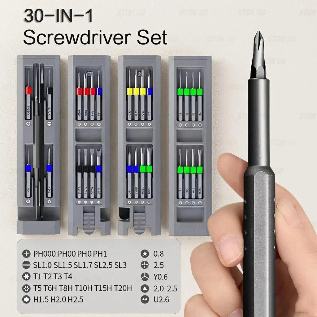 Precision Electric Screwdriver Set Cordless Rechargeable Power Screw Driver Kit with Magnetic Bits for Phone iPhone Laptop Mac PC Computer Watch Camera Repair Specialty Shaped Fasteners Hardware Tools