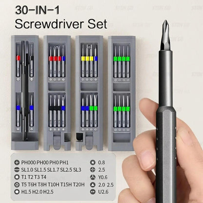 Precision Electric Screwdriver Set Cordless Rechargeable Power Screw Driver Kit with Magnetic Bits for Phone iPhone Laptop Mac PC Computer Watch Camera Repair Specialty Shaped Fasteners Hardware Tools