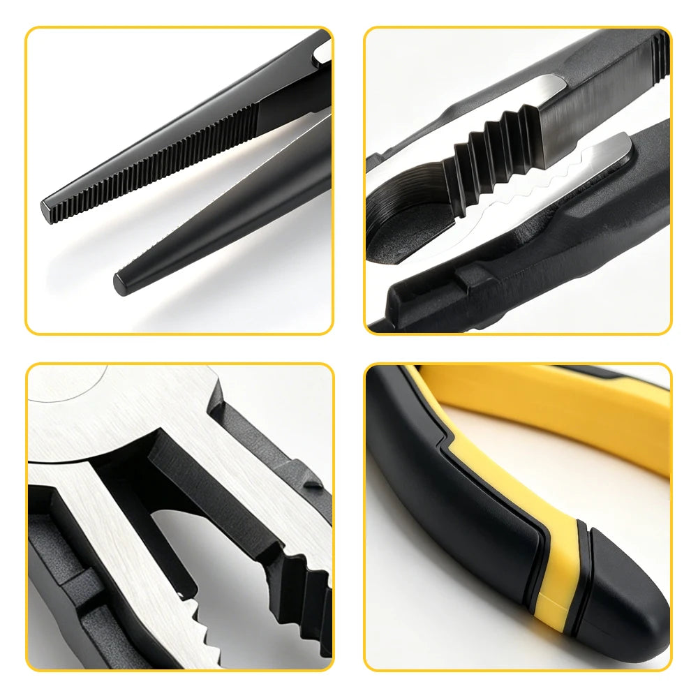RDDSPON Needle Nose Pliers Hardware Tools Universal Wire Cutters Electricians Multifunctional Universal Diagonal Pliers for Home