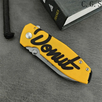 DONUT X Pocket Folding Knife D2 Steel Blade G10 Handle Outdoor Jungle Survival Self-defense Hunting Survival Tool