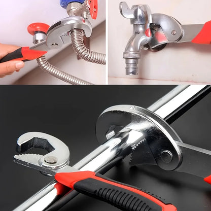 Adjustable Spanner, Universal Wrench,Quick Multi-function,New Grip 6-22mm 1 packs，Universal Opening Wrench